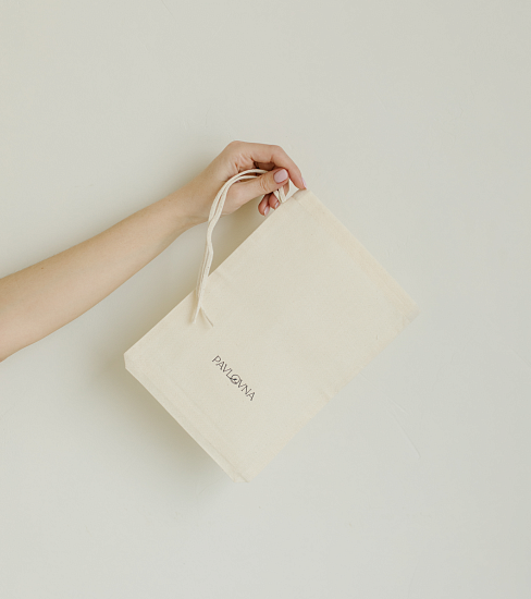 Хлопковый мешок беж L