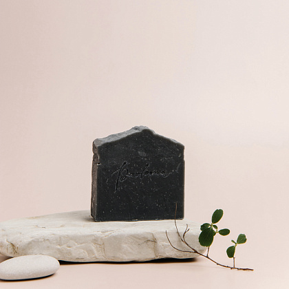 Мыло натуральное Уголь и зеленая глина,100 г