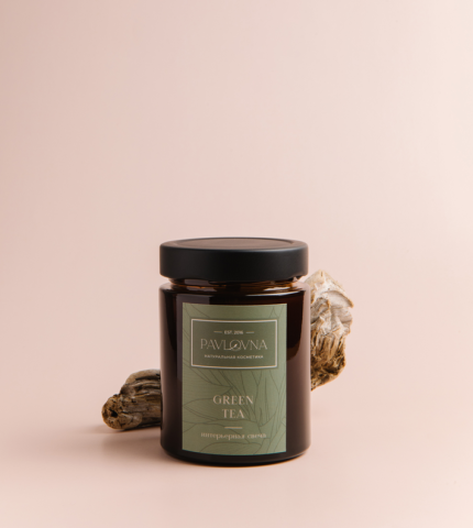 Свеча интерьерная "Greеn Tea", 185 г